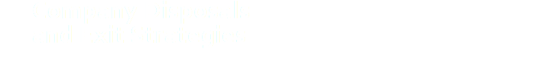Company Disposals and Exit Strategies